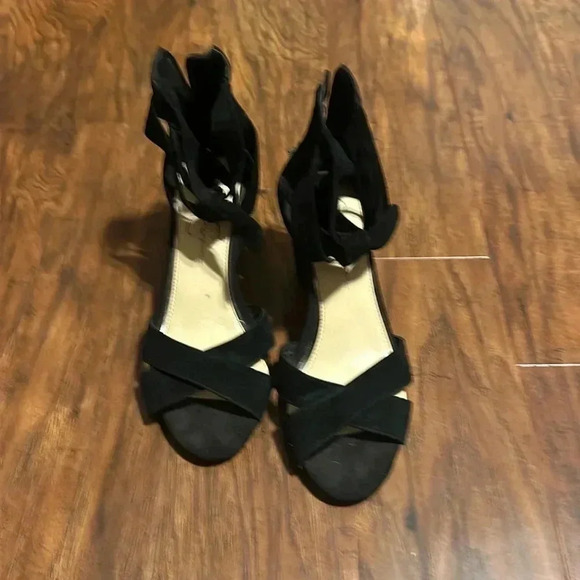 Jessica Simpson Cyrena Black Lux Suede - Picture 1 of 8